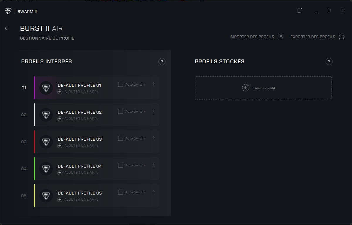 Comment utiliser les profils
